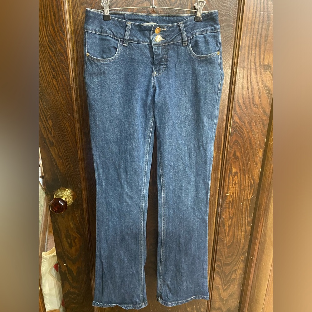 Fredericka Original Denim- 2 Button Bootleg Jean, 32" Inseam, 15" Waist